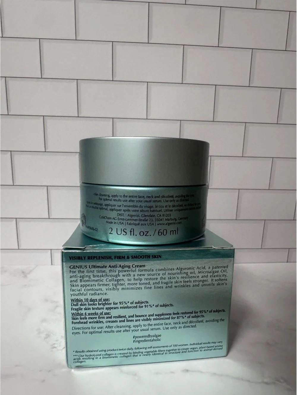 Algenist GENIUS Ultimate Anti-Aging Cream 2 oz 60 mL Full Size